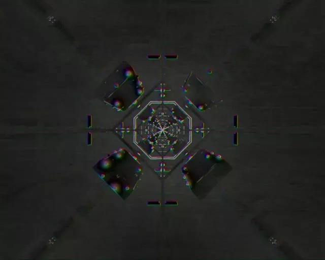 霓虹隧道萬花筒渦旋 | 5:4 工業 | 60fps 屏幕保護程式 VJLoops