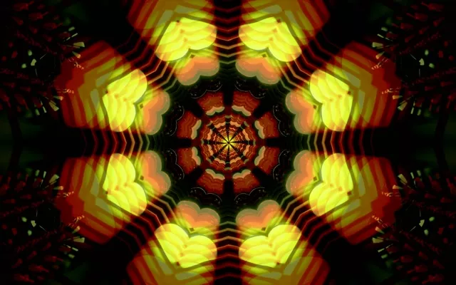 Neon Tunnel Kaleidoscope Vortex 60fps Screensaver 16:10 Macbook