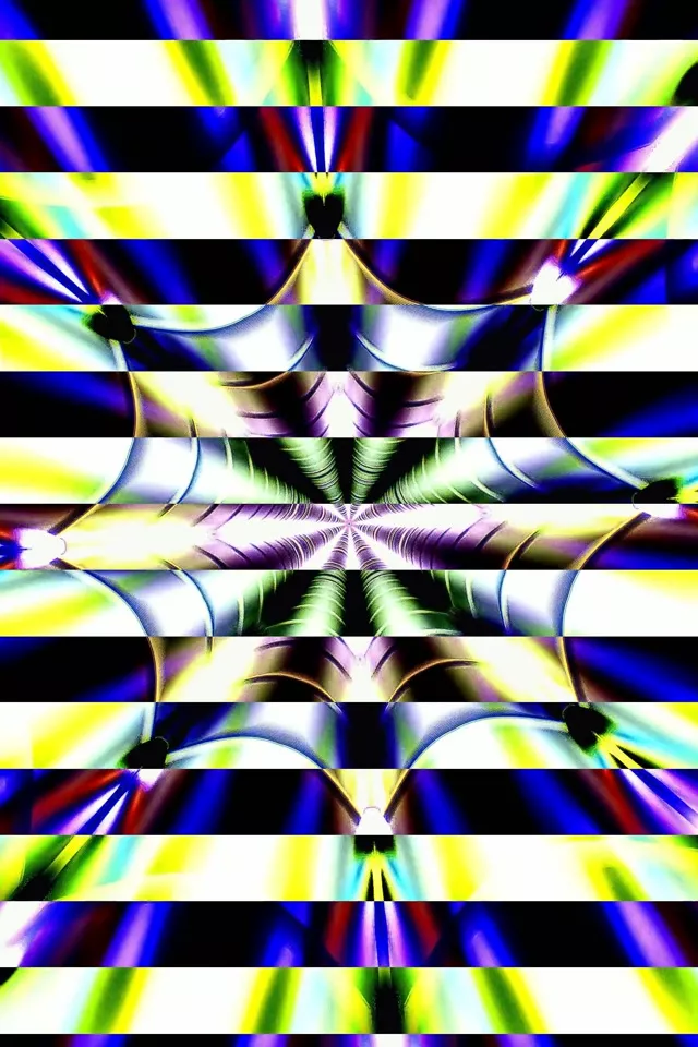 Neon Tunnel Kaleidoskop Vortex | 9:16 Portrait 60fps Screensaver