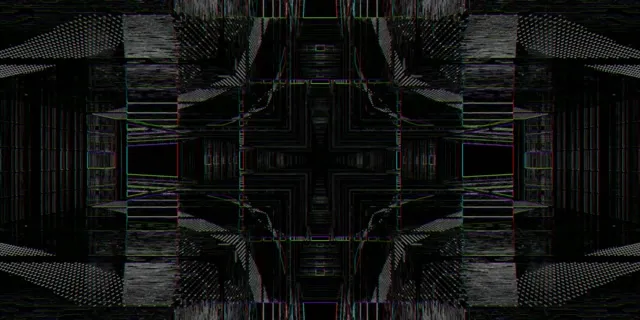 Neon Tunnel Mirrored Grid VJ Loop 2:1 Univisium 60fps Screensaver