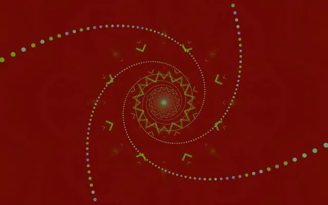 Túnel Neon Explosão Estrela Caleidoscópio Vj Loop 16:10 Macbook 60fps Protetor de Tela