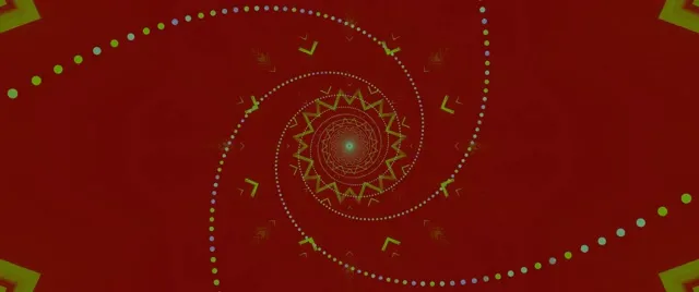 Neon Tunnel Kaleidoskop Stern Mandala Vj Loop 2.39:1 Cinemascope 60fps Screensaver