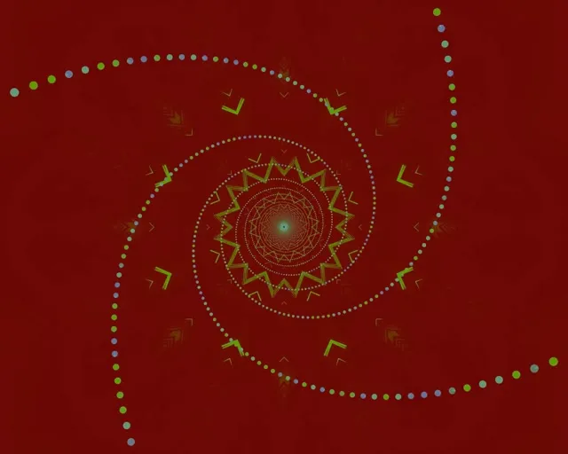 Vortex Star Kaleidoscope Tunnel Neon Vj Loop 5:4 Tionsclaíoch 60fps Scáileán Codlata