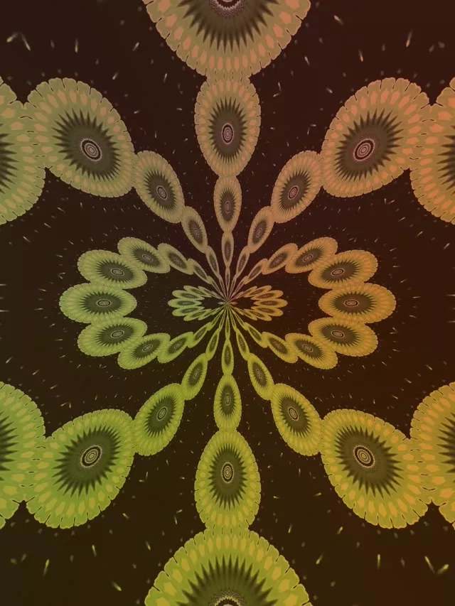 Fractal Kaleidoscope Neon Tunnel VJ Loop 3:4 iPad 60fps Screensaver