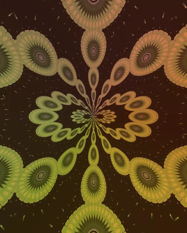 Fractal Kaleidoscope Neon Tunnel VJ Loop 4:5 Instagram 60fps Screensaver
