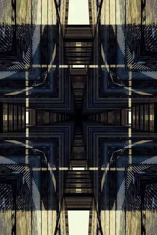 تونل نئون معماری آینه‌ای VJ Loop 2:3 پرتره عکس 60fps محافظ صفحه