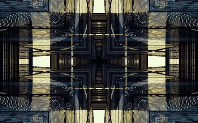 Neon Alagút Tükrözött Város Rács Vj Loop 60fps 16:10 Macbook Képernyővédő