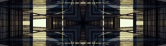 Neon Tunnel Mirrored Cross Grid 32:9 Super Ultrawide 60fps Screensaver Vj Loop