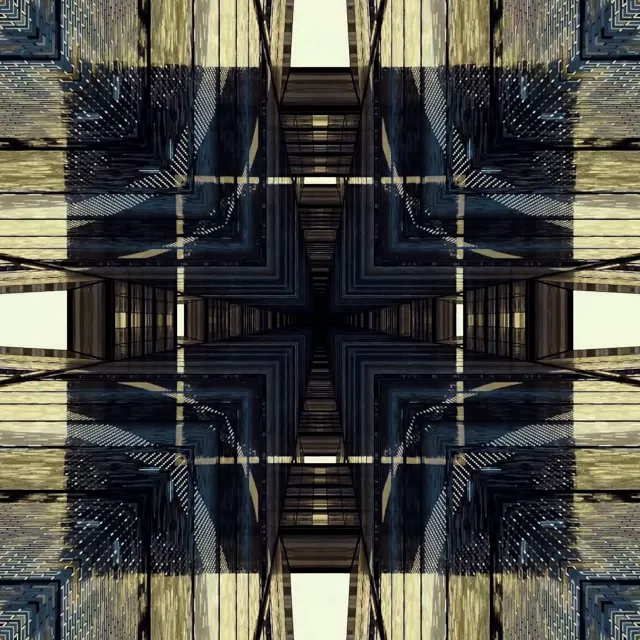 Neon Tunel Ogledalska Krst Mreža VJLoops 1:1 Square 60fps Čuvar Ekrana