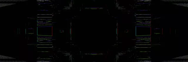 Neon Tunnel Mirrored Geometric Grid 3:1 Triple Wide 60fps VJ Loop Screensaver