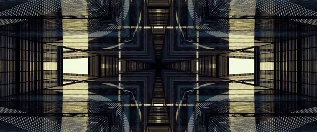 霓虹隧道鏡像網格 2.39:1 電影比例 60fps 螢幕保護程式 VJ Loop