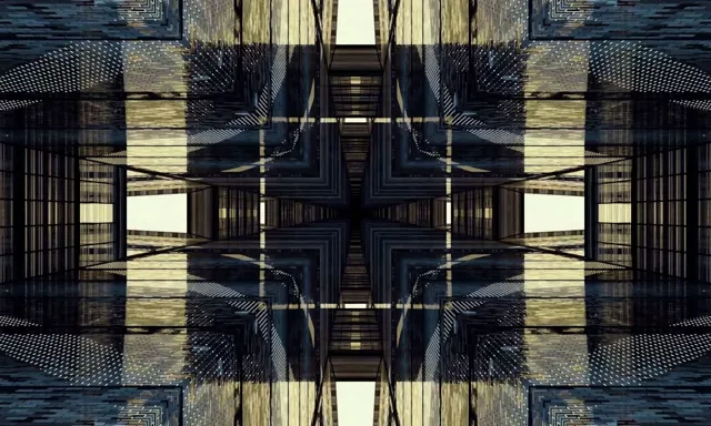 নিয়ন টানেল আয়নাময় গ্রিড VJ Loop 5:3 ওয়াইড 60fps স্ক্রিনসেভার