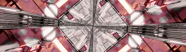 Neono Tunelio Veidrodinis Plieno Deimantas 32:9 Super Ultrawide 60fps Ekrano Užsklanda VJ Loop