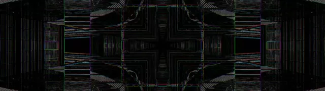 Tunel Neon Mirrored Vortex VJ Loop 32:9 Ultrawide 60fps Wygaszacz