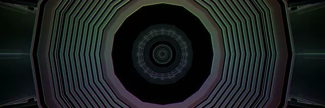 Tunnel Néon Concentric Circles VJLoops 3:1 Triple Wide 60fps Screensaver