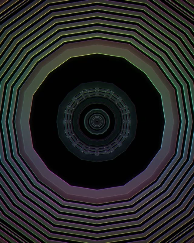 Neon Tunnel Concentric Squares Vortex 4:5 Instagram 60fps Screensaver VJ Loop