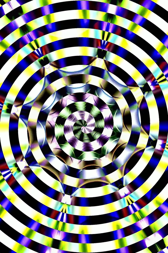 Neon Tunnel Kaleidoscope Vortex | 2:3 Portrait | 60fps Screensaver Loop