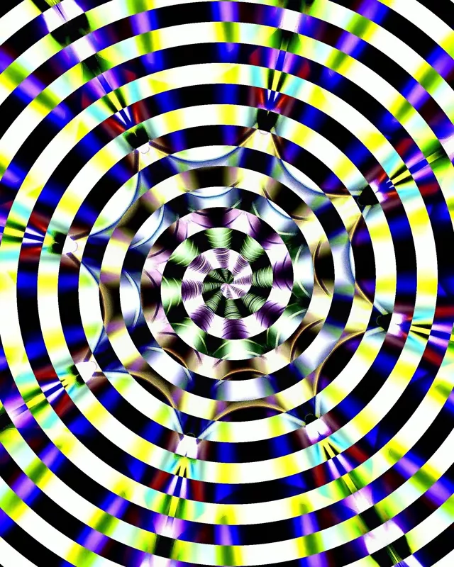 Kaleidoscope Neon Tunnel | VJ Loop 60fps 4:5 Instagram Screensaver