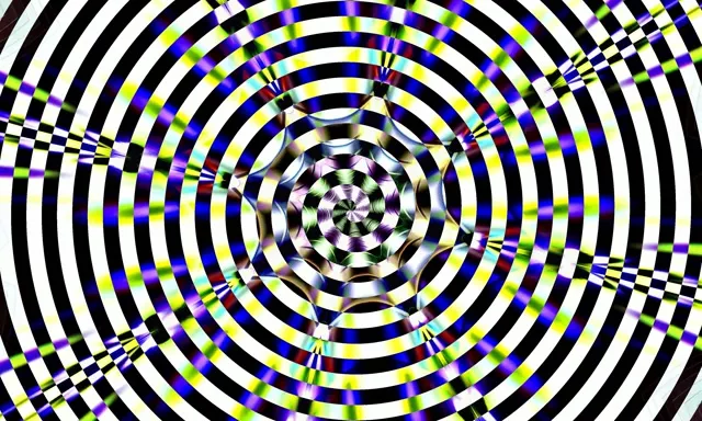 Neon Tunnel Concentric Checkerboard Vortex | 5:3 Wide 60fps Screensaver