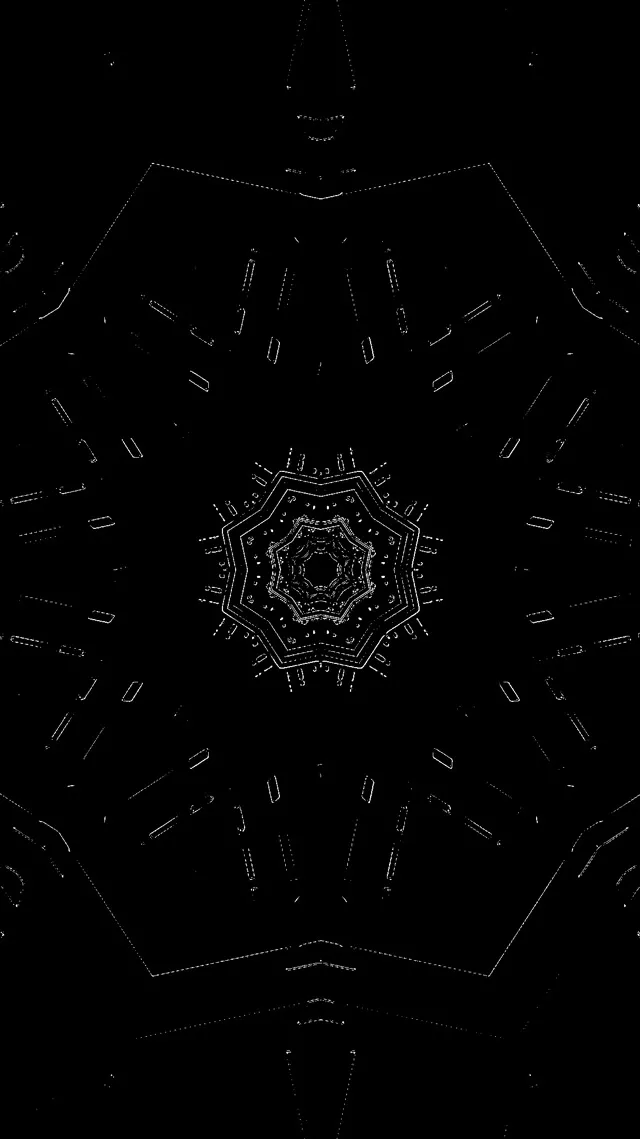 नियॉन टनल अष्टकोन फ्रैक्टल VJLoops 9:16 Reels 60fps स्क्रीनसेवर