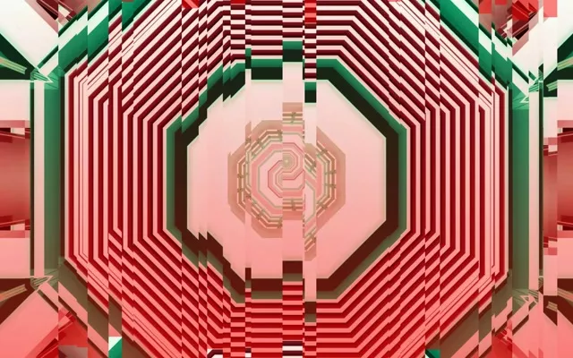 Neon Tunnel Octagon Vortex 16:10 Macbook 60fps Screensaver VJ Loop