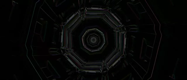 Neon Tunnel Octagon Vortex 21:9 Ultrawide 60fps Screensaver VJLoops