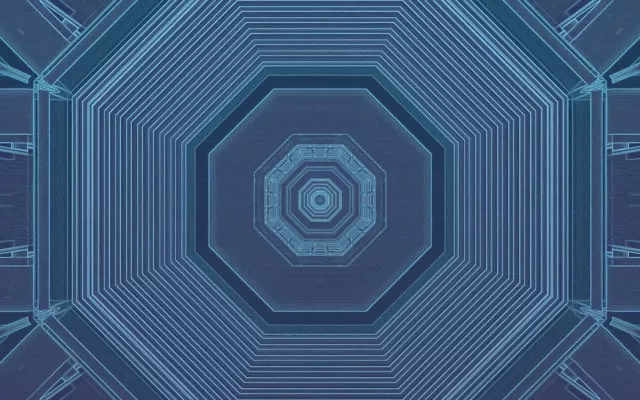 Neon Tunnel Octagon Vortex 60fps VJ Loop 16:10 Screensaver
