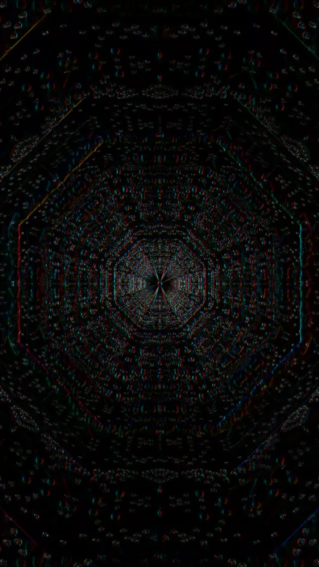 Neon Tunnel Octagon Vortex 9:16 Reels 60fps VJLoops Skärmsläckare