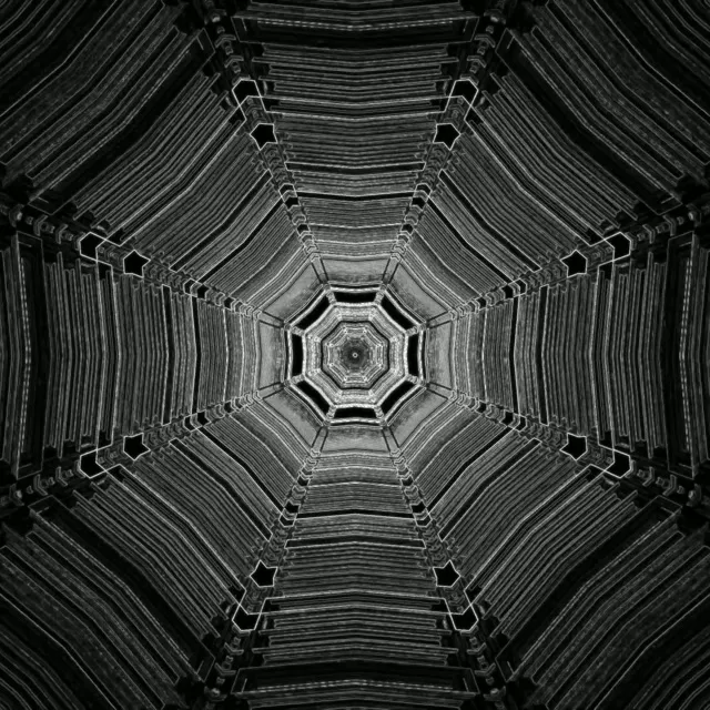 Neon Alagút Oktagon Örvény Képernyővédő 1:1 Négyzet 60fps VJLoops