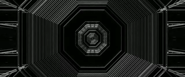 霓虹隧道八角渦流螢幕保護程式 2.39:1 電影寬屏 60fps VJ Loop