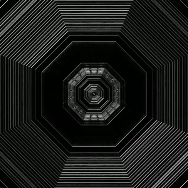 Neontunnel Oktagon Virvel VJ Loop 1:1 Fyrkant 60fps Skärmsläckare