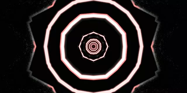 מנהרת ניאון מתומן מערבולת VJ Loop 2:1 Univisium 60fps שומר מסך