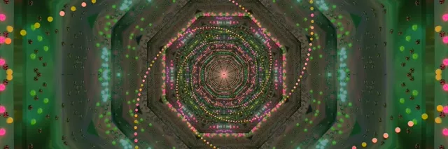 Neon Tunnel Kaheksanurk Keeris VJLoops 3:1 Triple Wide 60fps Ekraanisäästja