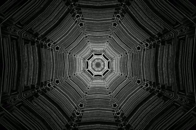 Túnel de Neó Octàgon Vòrtex VJ Loop 3:2 Surface 60fps Protector de Pantalla