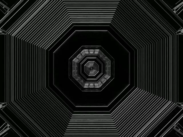 Neon Tunnel Oktagon Vortex VJ Loop 4:3 Klassisk 60fps Skjermsparer