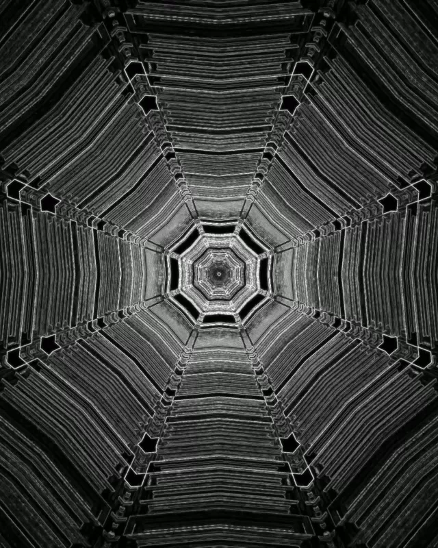 Neon Alagút Oktogon Örvény VJ Loop 4:5 Instagram 60fps Képernyővédő