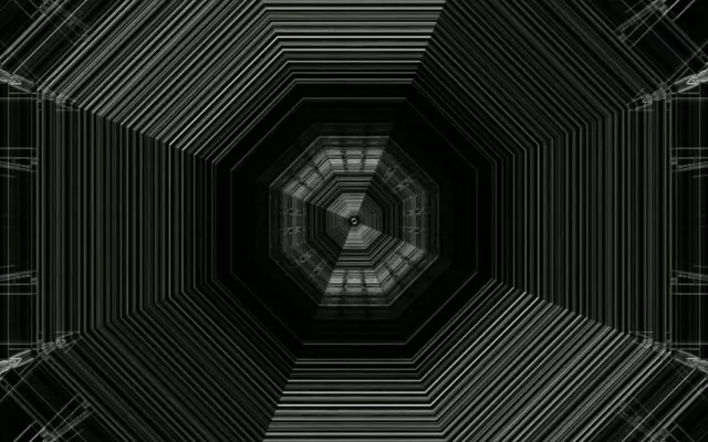 Neon Tunnel Achthoekige Vortex | 16:10 MacBook 60fps VJLoops Screensaver