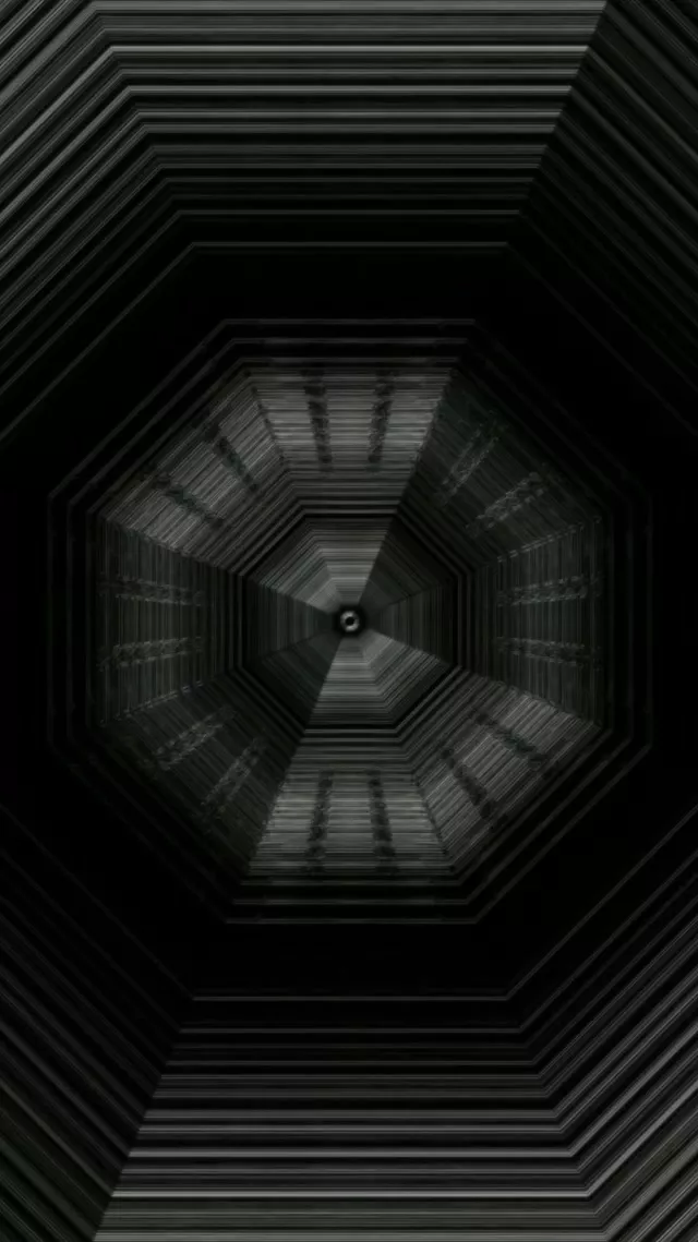 Vórtex Octogonal Túnel Neon 9:16 Reels 60fps VJ Loop Protector de Pantalla