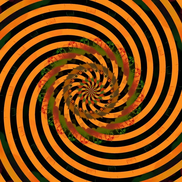 Neontunnel Spiral Kaleidoskop 1:1 Kvadrat 60fps Skärmsläckare VjLoops