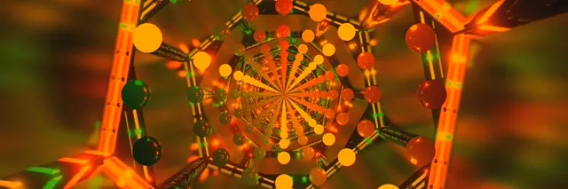 नियॉन टनल नारंगी हरा 3:1 Triple Wide 60fps Screensaver VJLoops