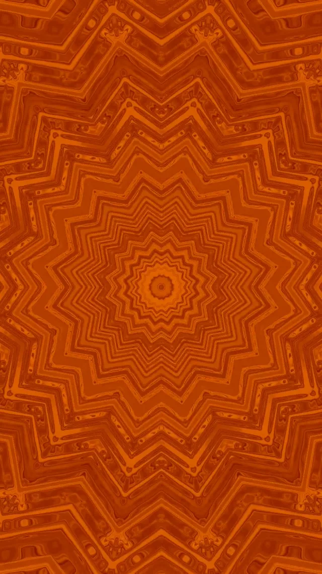 नीयन टनल ऑरेंज स्टार कैलिडोस्कोप Vj Loop 9:16 Reels 60fps स्क्रीनसेवर