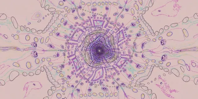 Neon Alagút Kaleidoszkóp Örvény VJLoops 2:1 Univisium 60fps Képernyővédő