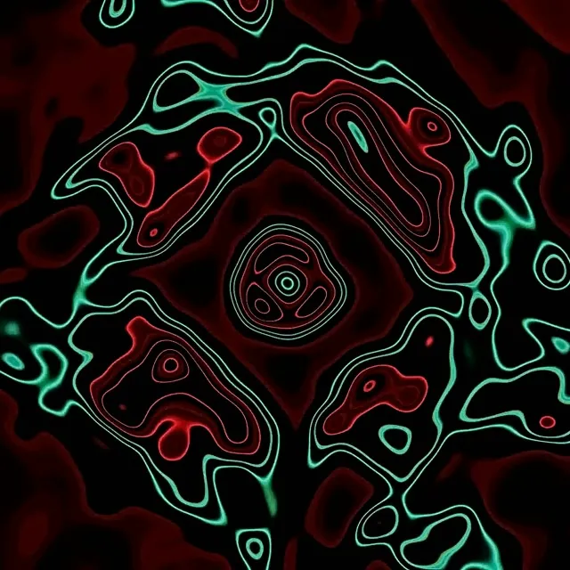 Neon Tunnel Hvirvlende Firkant Vortex Pink Grøn 1:1 Square 60fps Pauseskærm VJ Loop