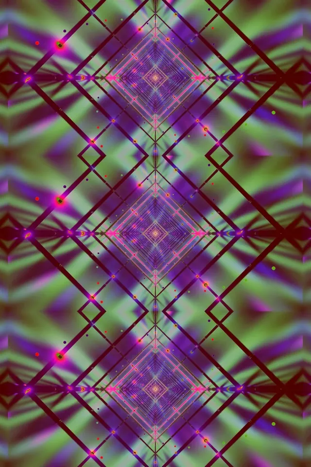 Túnel Neó Graella Diamant VJ Loop 2:3 Photo Portrait 60fps Protector de Pantalla