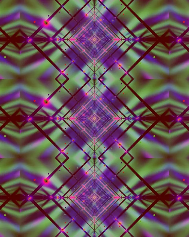 نفق النيون شبكة الماسة Vj Loop 4:5 Instagram 60fps حافظة شاشة