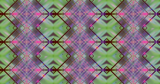 Neon Tünel Pembe Yeşil Elmas Ekran Koruyucu 4K UHD 60fps VJ Loop