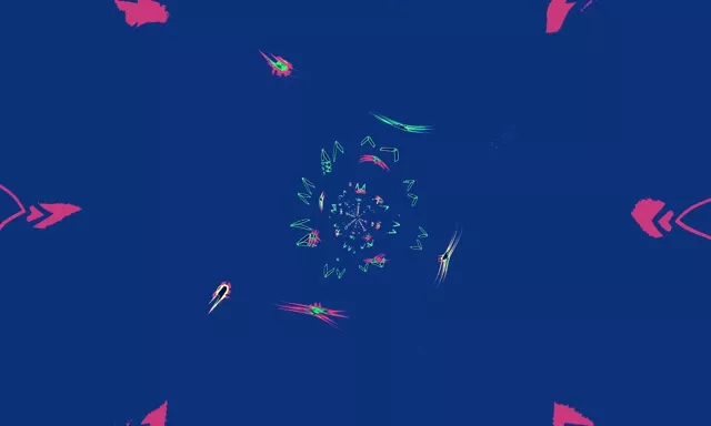 Neon Alagút Rózsaszín Zöld Spirál képernyővédő 5:3 széles 60fps Vj loop