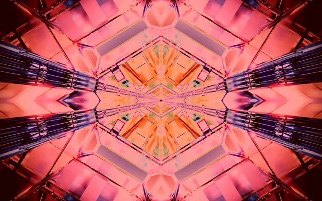 霓虹隧道万花筒爆裂 VJLoops 16:10 MacBook 60fps 屏保