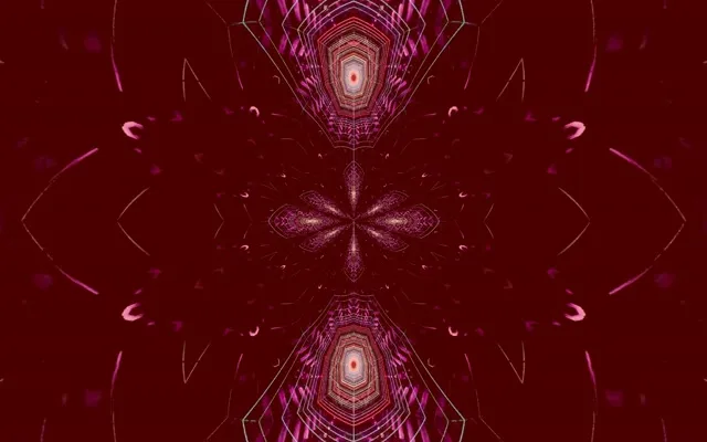 Pulsating Mandala Neon Tunnel 16:10 Macbook 60fps Screensaver VJ Loop