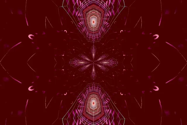 Pulsating Mandala Neon Tunnel 3:2 Surface 60fps VJ Loop Screensaver